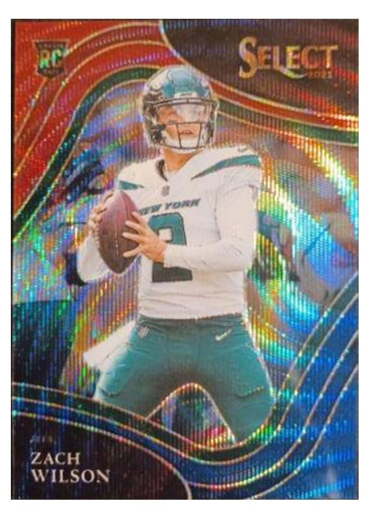 2021 Panini Select Base Set Zach Wilson Tri Color #344 card