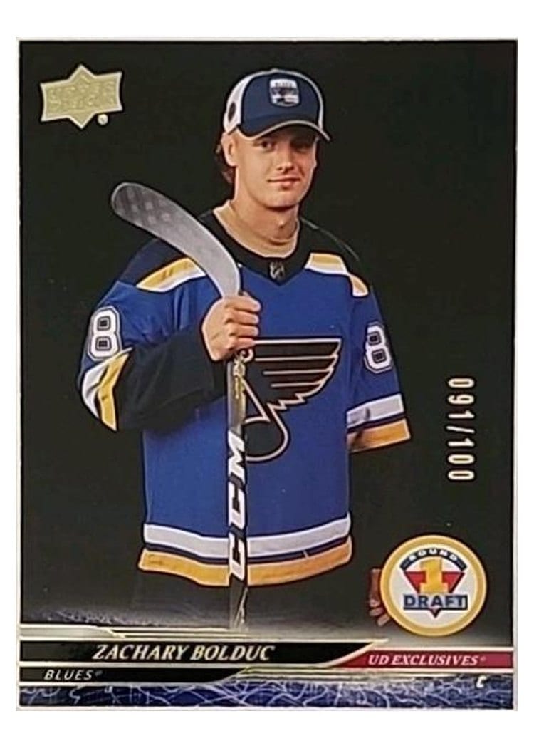 2024-25 Upper Deck Base Set Zachary Bolduc #750 card