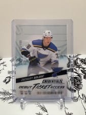 2024-25 Upper Deck Credentials Acetate Debut Ticket Access Zachary Bolduc #DTAA-ZB card