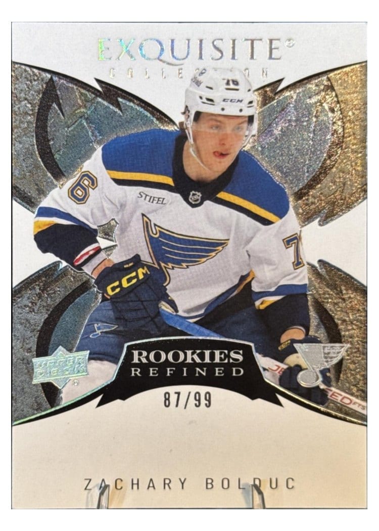 2024-25 Upper Deck Ice Exquisite Collection Rookies Refined Zachary Bolduc #RR-1 card