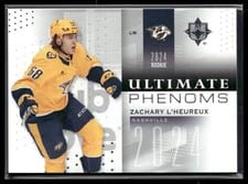 2024-25 Upper Deck Ultimate Collection Ultimate Phenoms Zachary L'Heureux #UP-ZL card