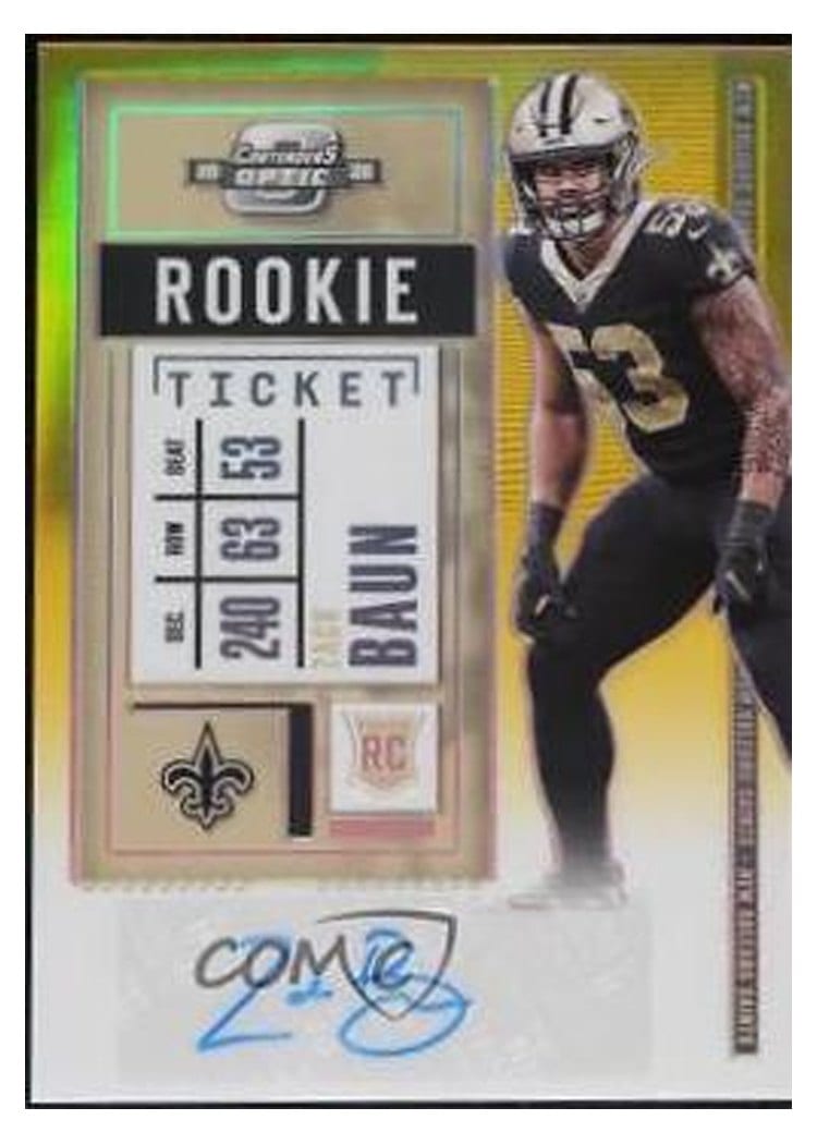 2020 Panini Contenders Optic Base Set Zack Baun #167 card