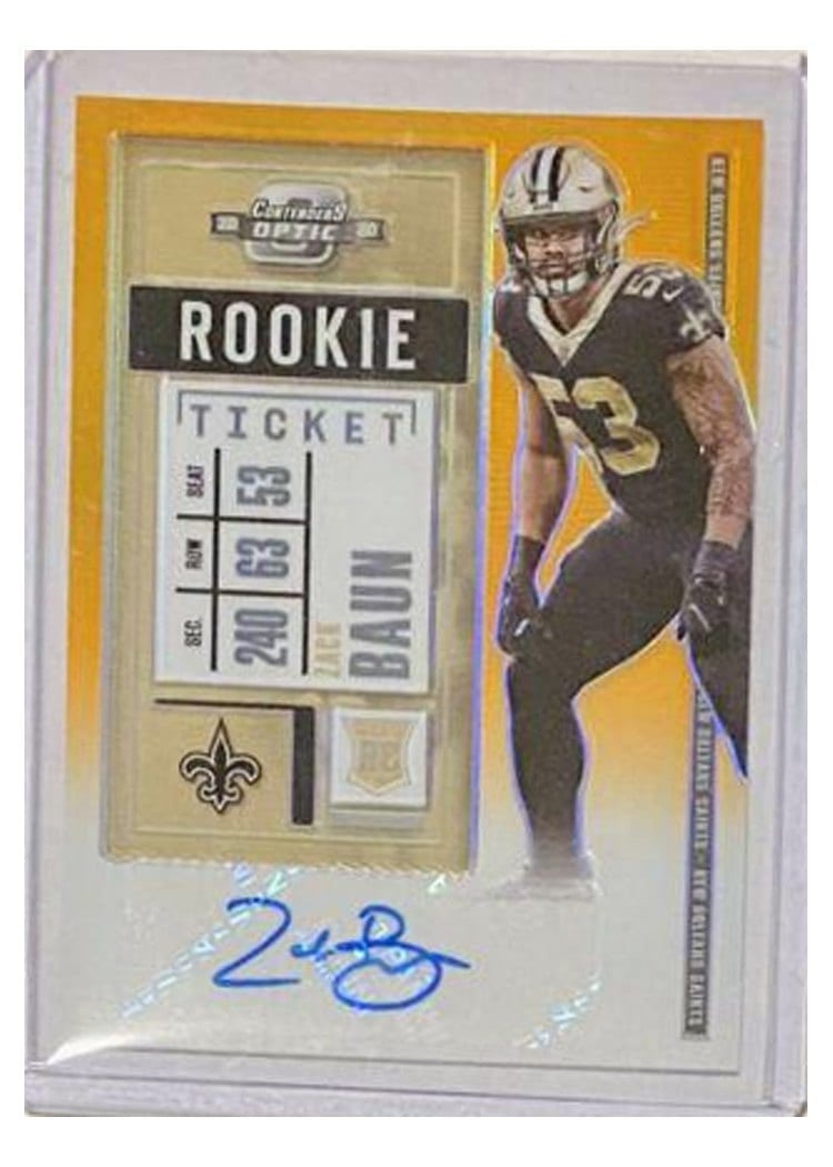2020 Panini Contenders Optic Base Set Zack Baun #167 card