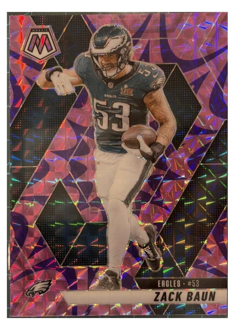 2025 Panini Mosaic Base Set Zack Baun #141 card