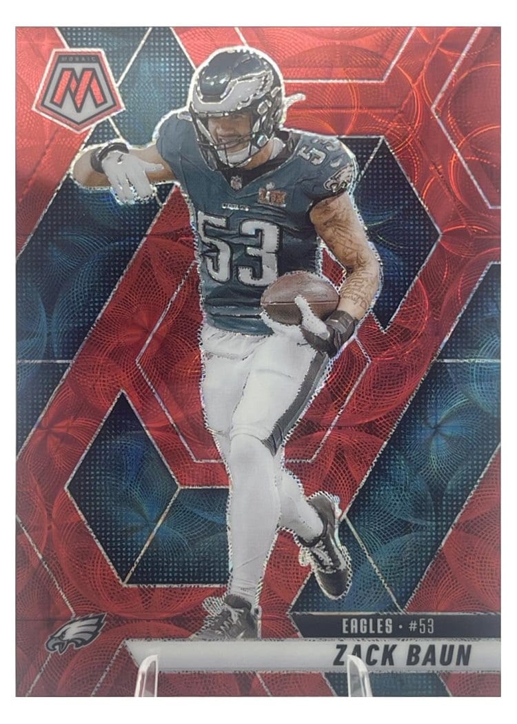 2025 Panini Mosaic Base Set Zack Baun #141 card