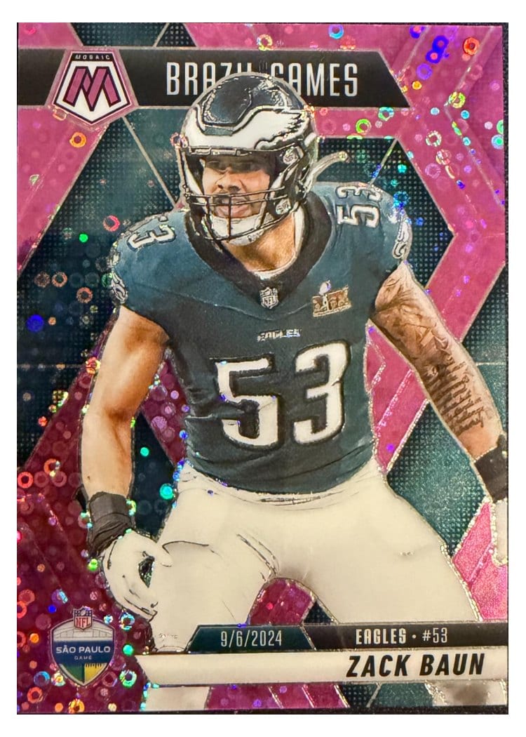 2025 Panini Mosaic Base Set Zack Baun #141 card