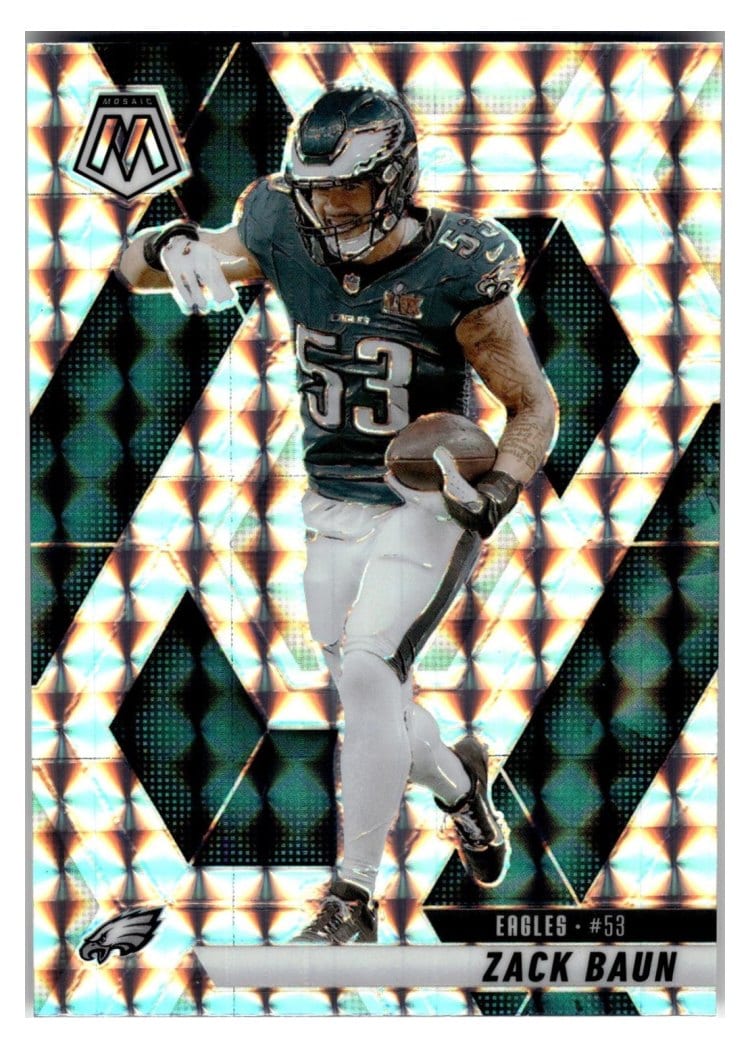 2025 Panini Mosaic Base Set Zack Baun #141 card