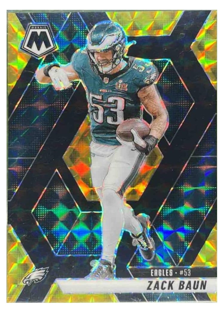 2025 Panini Mosaic Base Set Zack Baun #141 card