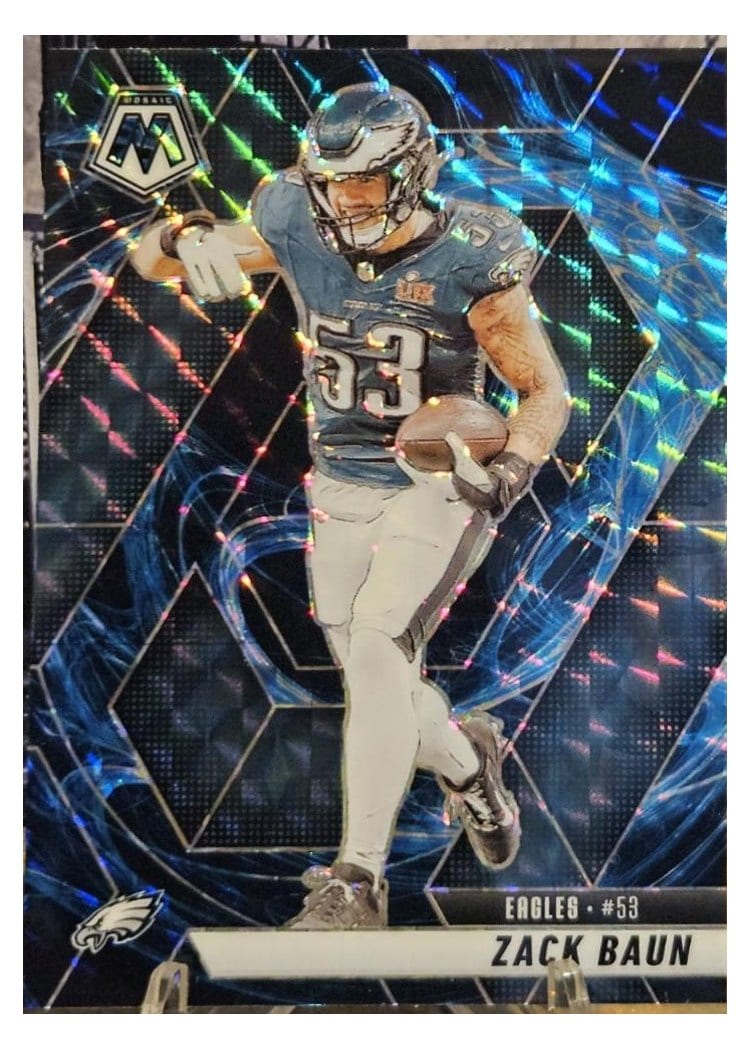 2025 Panini Mosaic Base Set Zack Baun #141 card