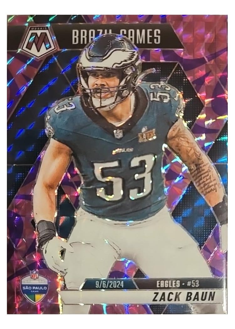 2025 Panini Mosaic Base Set Zack Baun #268 card