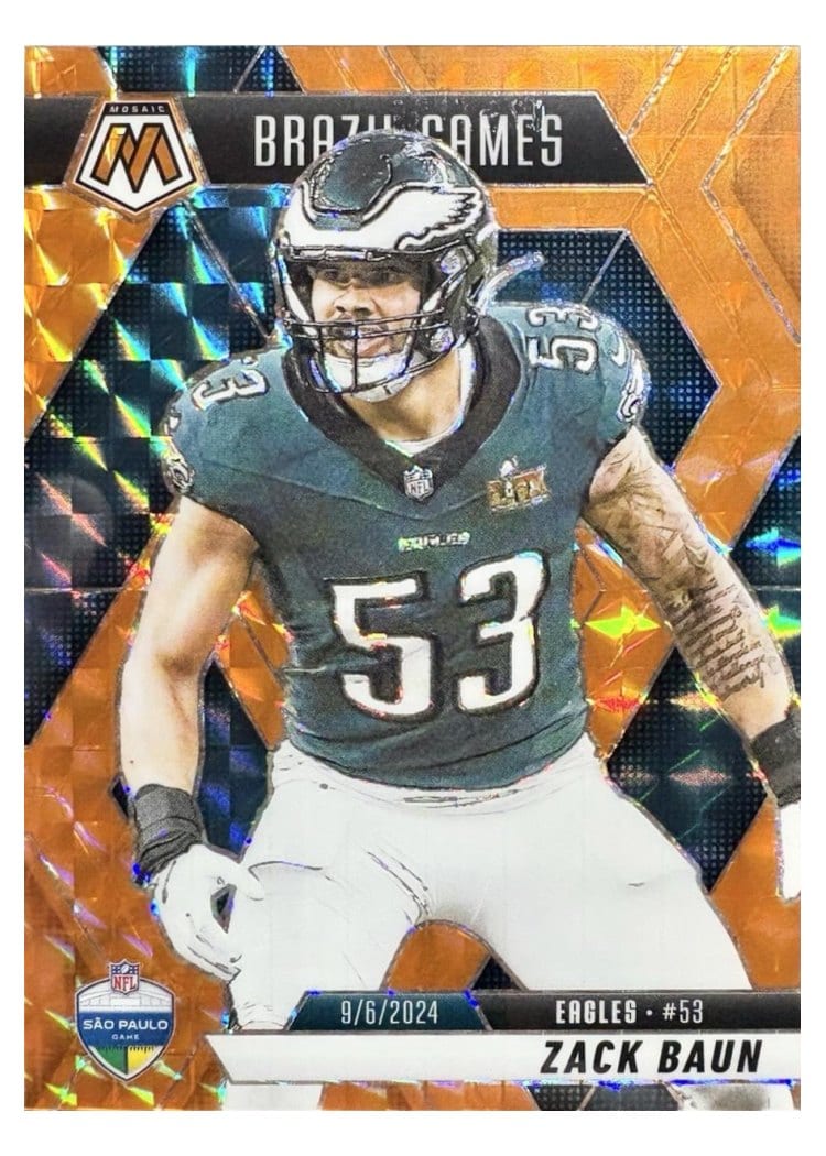 2025 Panini Mosaic Base Set Zack Baun #268 card