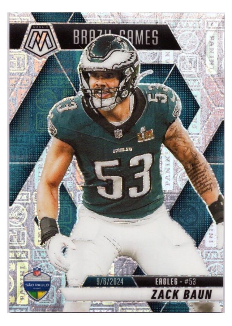 2025 Panini Mosaic Base Set Zack Baun #268 card