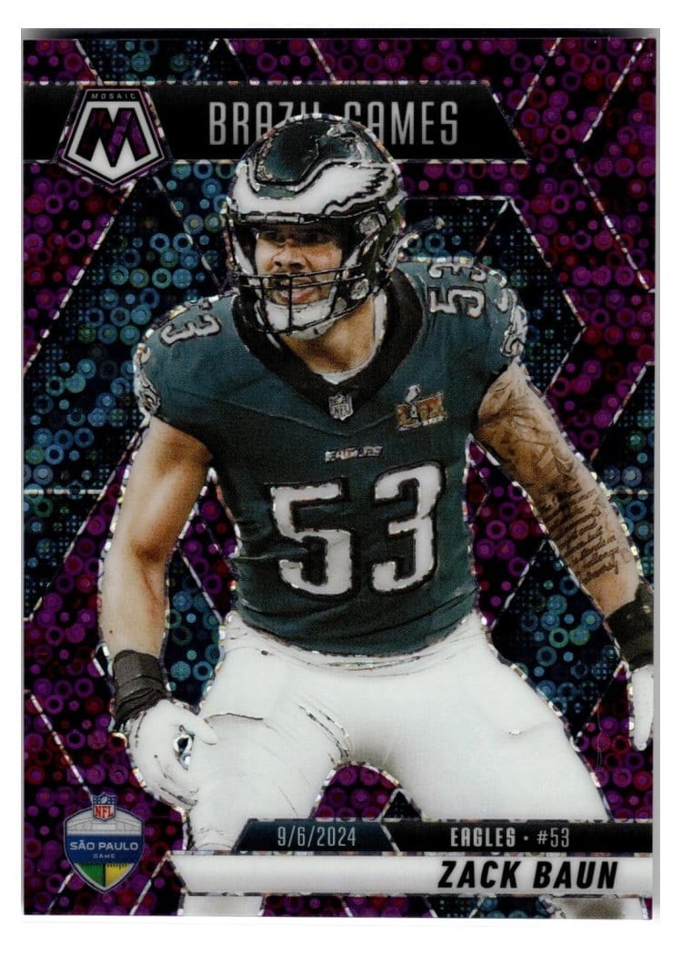 2025 Panini Mosaic Base Set Zack Baun #268 card