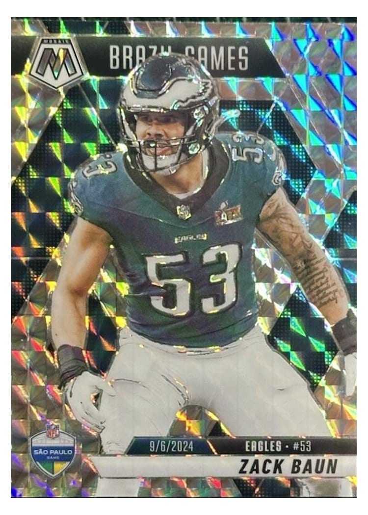 2025 Panini Mosaic Base Set Zack Baun #268 card