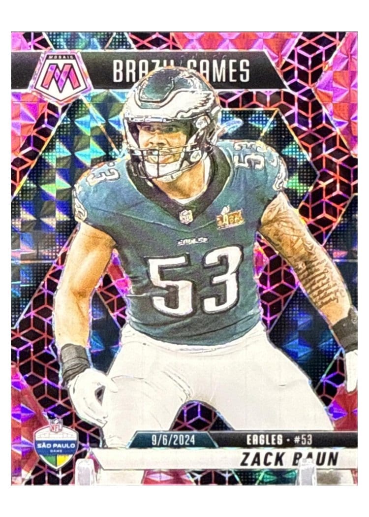 2025 Panini Mosaic Base Set Zack Baun #268 card