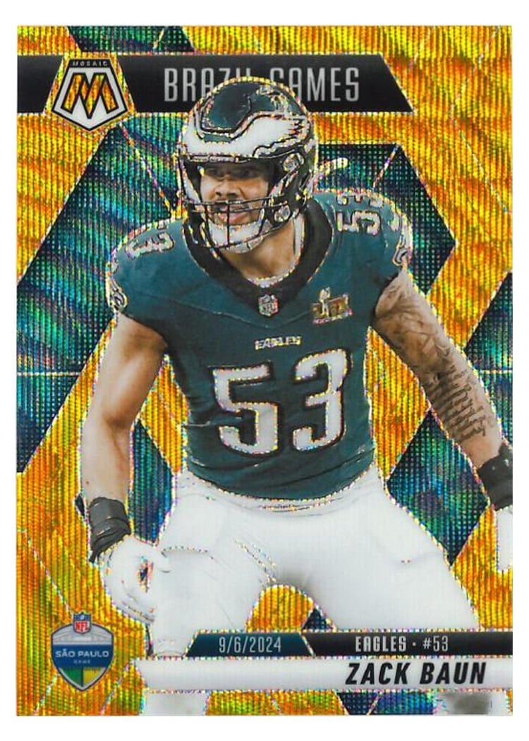 2025 Panini Mosaic Base Set Zack Baun #268 card