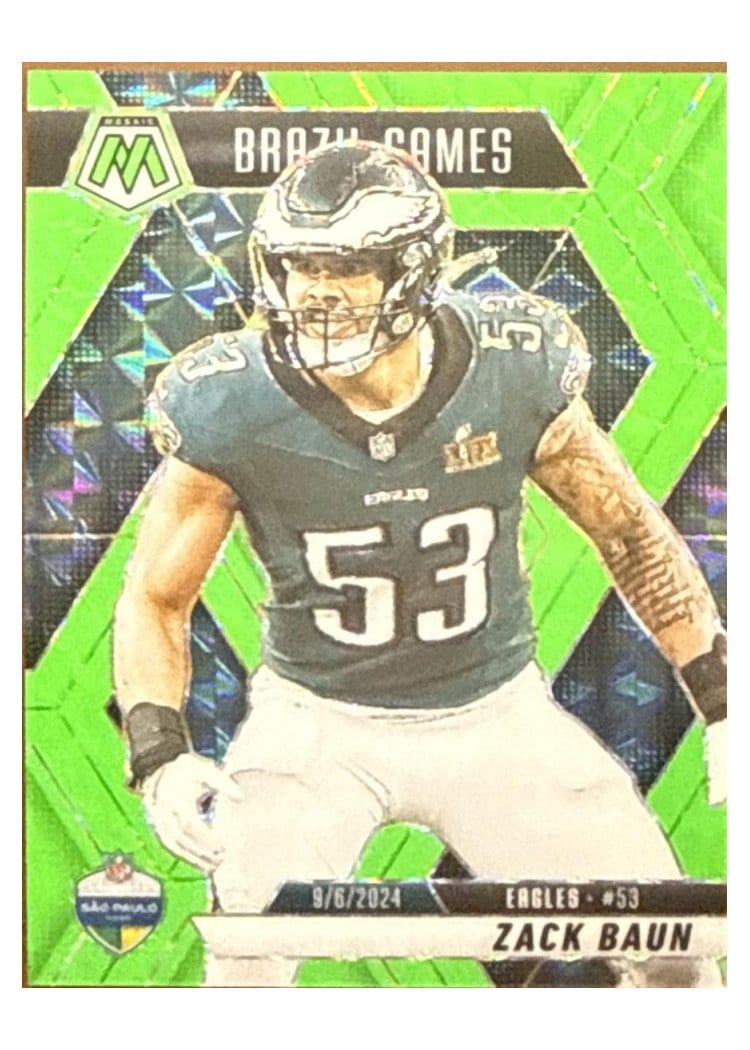 2025 Panini Mosaic Base Set Zack Baun #268 card