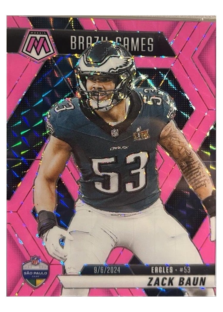 2025 Panini Mosaic Base Set Zack Baun #268 card
