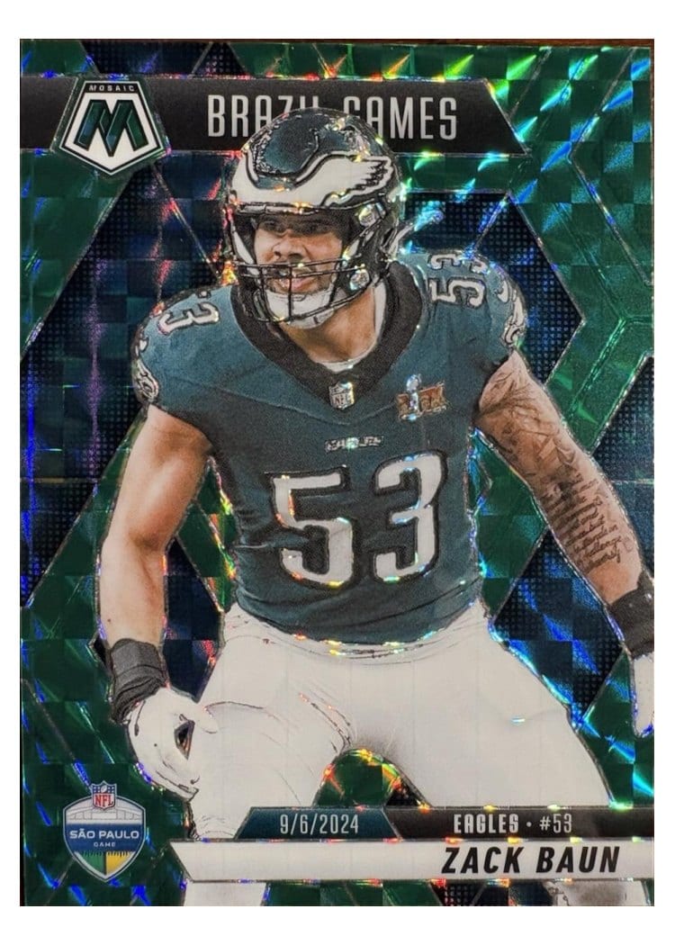 2025 Panini Mosaic Base Set Zack Baun #268 card