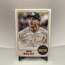 2024 Topps Archives Fan Favorite Autographs Zack Gelof #68FF-ZG card