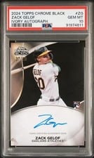 2024 Topps Chrome Black Ivory Autographs Zack Gelof #CPA-ZG card