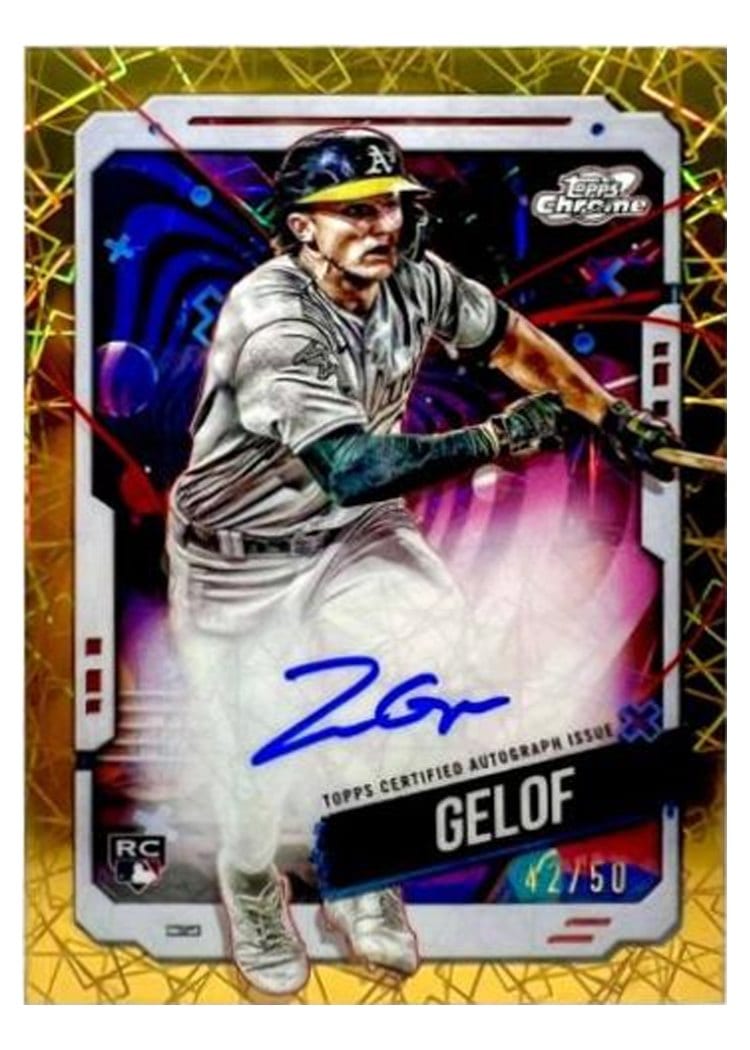 2024 Topps Cosmic Chrome Autographs Zack Gelof #CCA-ZG card