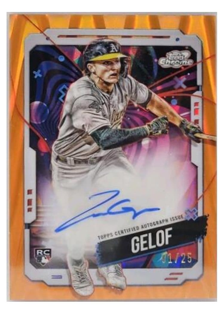 2024 Topps Cosmic Chrome Autographs Zack Gelof #CCA-ZG card
