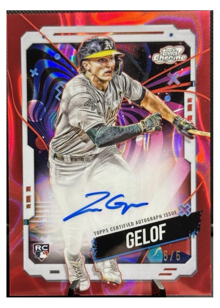 2024 Topps Cosmic Chrome Autographs Zack Gelof #CCA-ZG card
