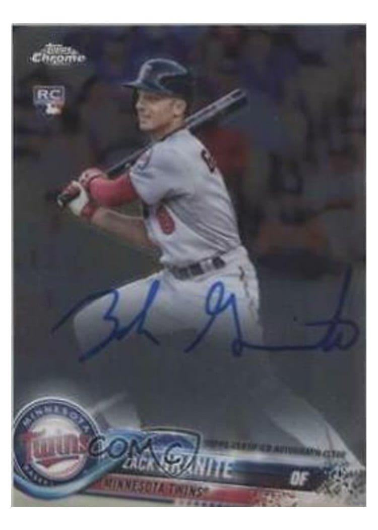 2018 Topps Chrome Rookie Autographs Zack Granite #RA-ZG card