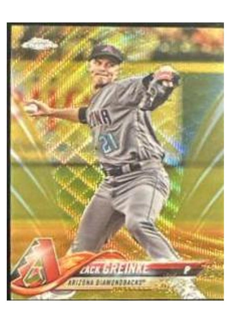 2018 Topps Chrome Base Set Zack Greinke #156 card