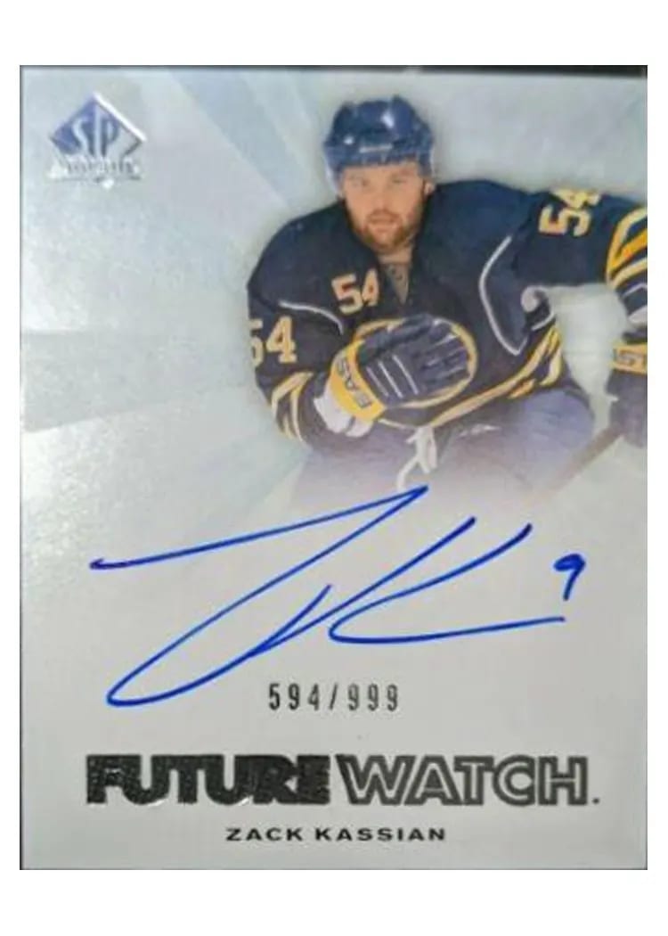 2011 SP Authentic Zack Kassian #279 card