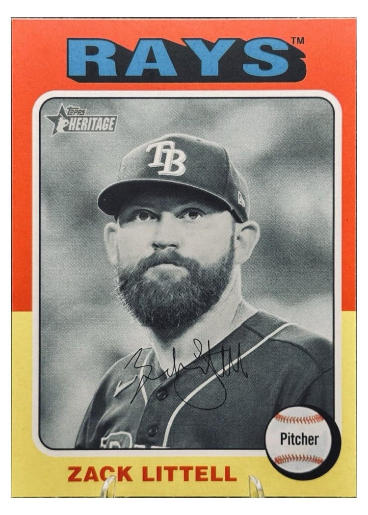 2024 Topps Heritage Base Set Zack Littell #713 card