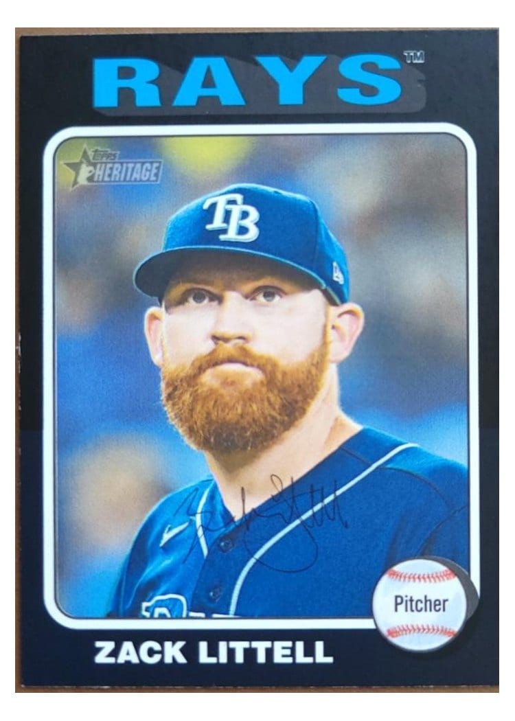 2024 Topps Heritage Base Set Zack Littell #713 card