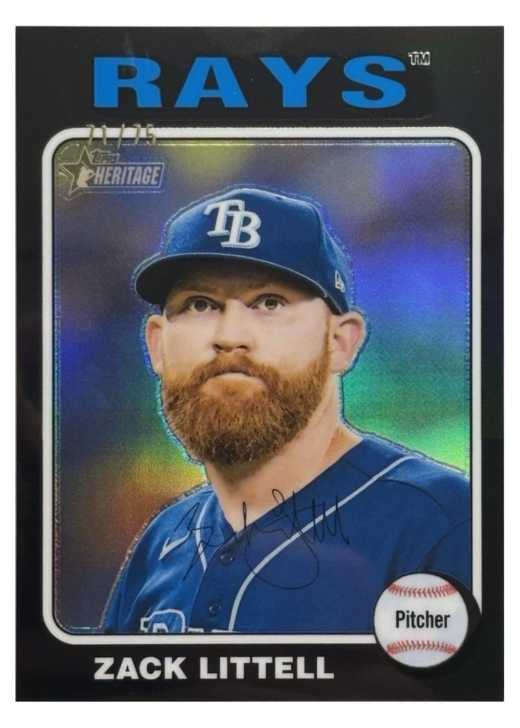 2024 Topps Heritage Base Set Zack Littell #713 card