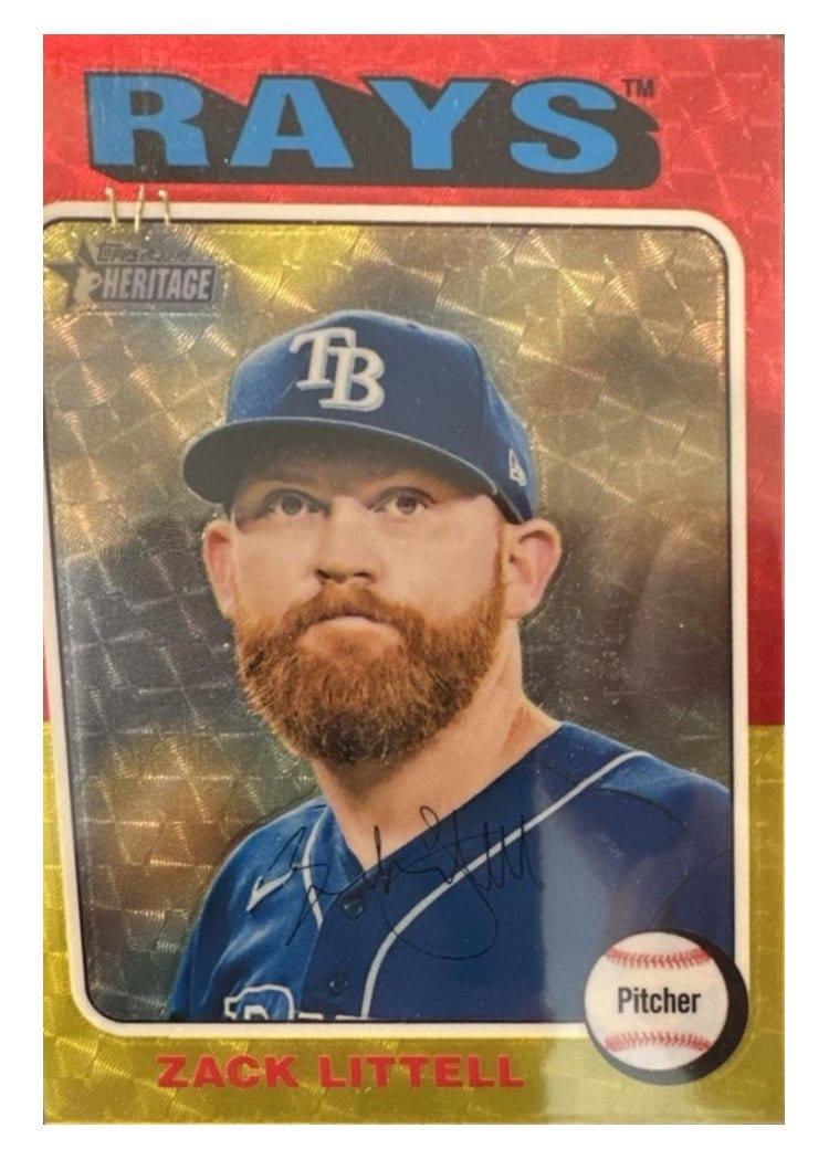 2024 Topps Heritage Base Set Zack Littell #713 card