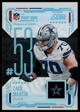 2025 Score Top 100 Zack Martin #53 card