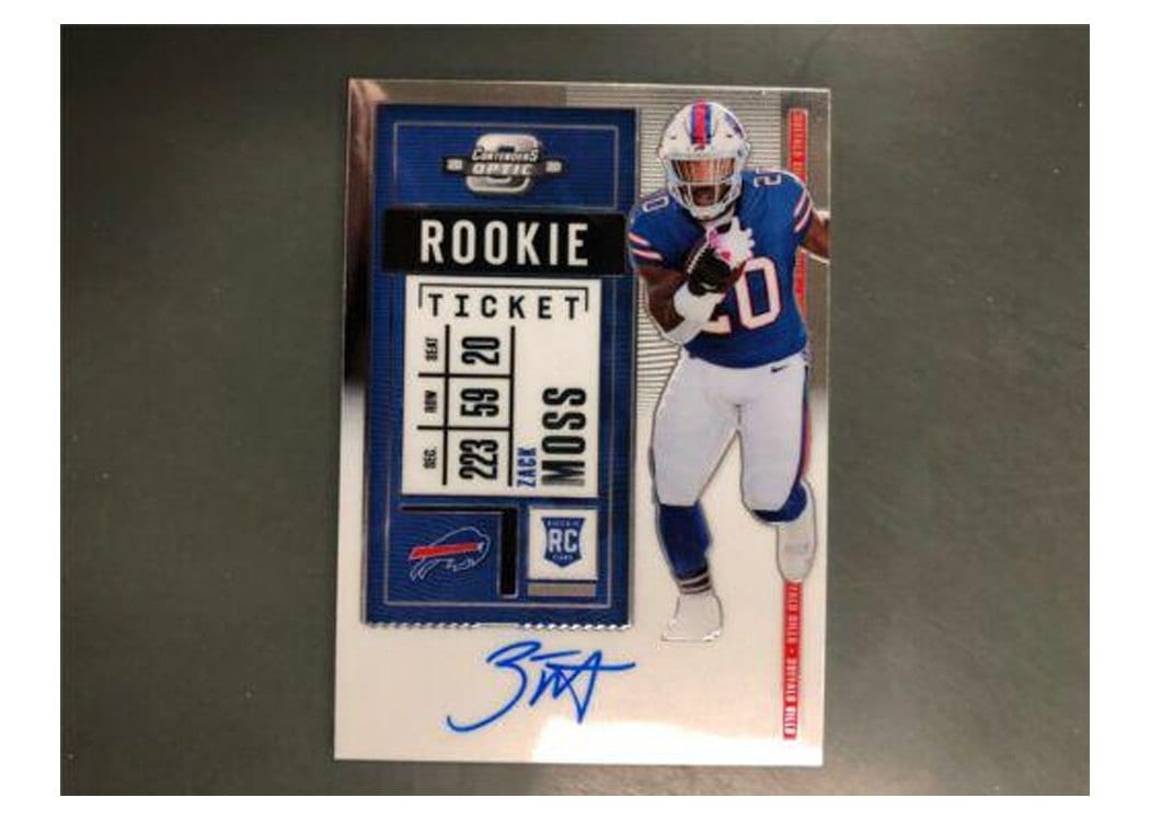 2020 Panini Contenders Optic Base Set Zack Moss #131 card
