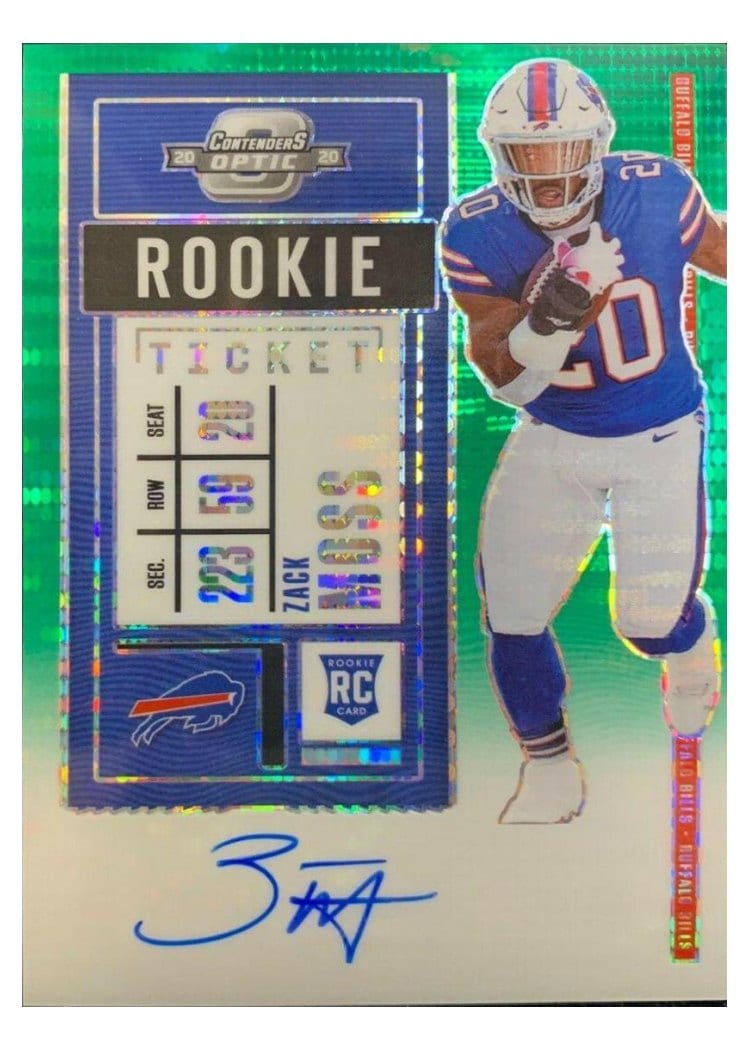 2020 Panini Contenders Optic Base Set Zack Moss #131 card
