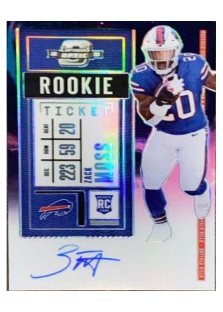 2020 Panini Contenders Optic Base Set Zack Moss #131 card