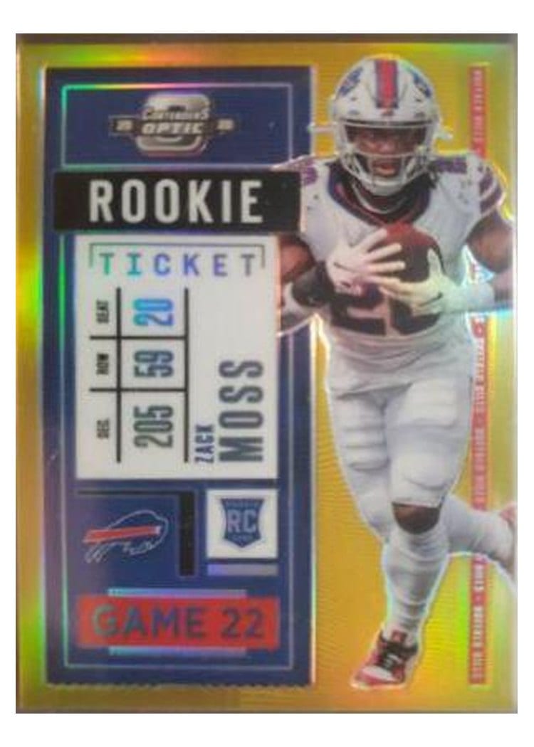 2020 Panini Contenders Optic Base Set Zack Moss #95 card