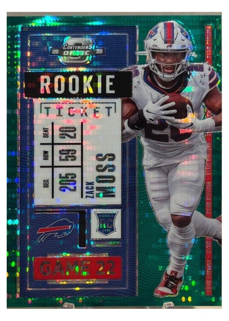 2020 Panini Contenders Optic Base Set Zack Moss #95 card