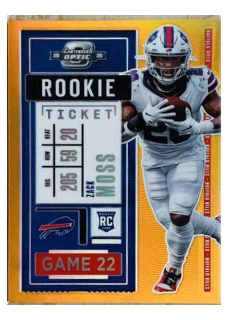 2020 Panini Contenders Optic Base Set Zack Moss #95 card