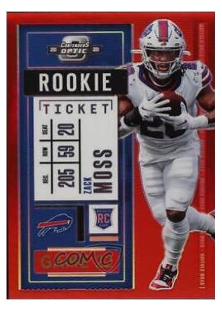 2020 Panini Contenders Optic Base Set Zack Moss #95 card