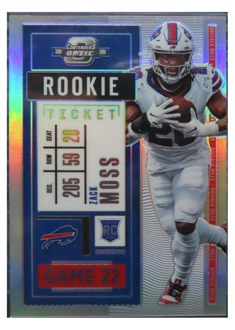2020 Panini Contenders Optic Base Set Zack Moss #95 card