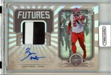 2020 Panini Legacy Futures Patch Autographs Zack Moss #FP-ZM card