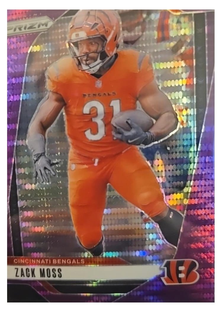 2024 Panini Prizm Base Set Zack Moss #56 card