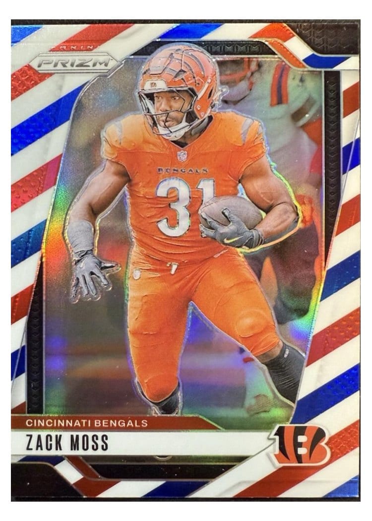 2024 Panini Prizm Base Set Zack Moss #56 card