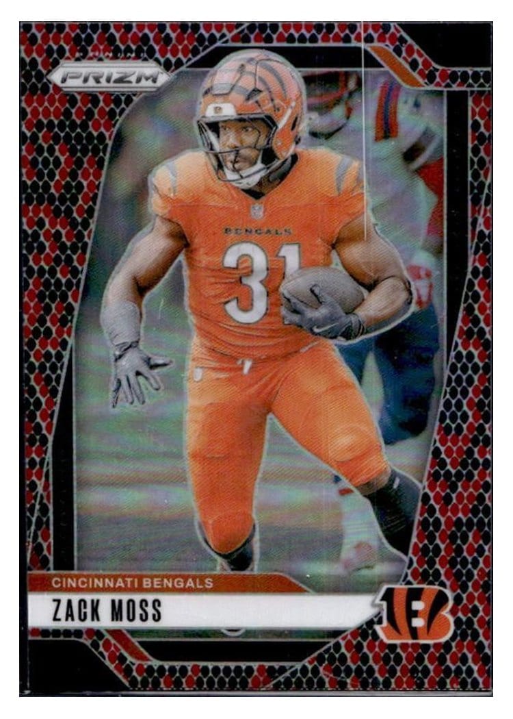 2024 Panini Prizm Base Set Zack Moss #56 card
