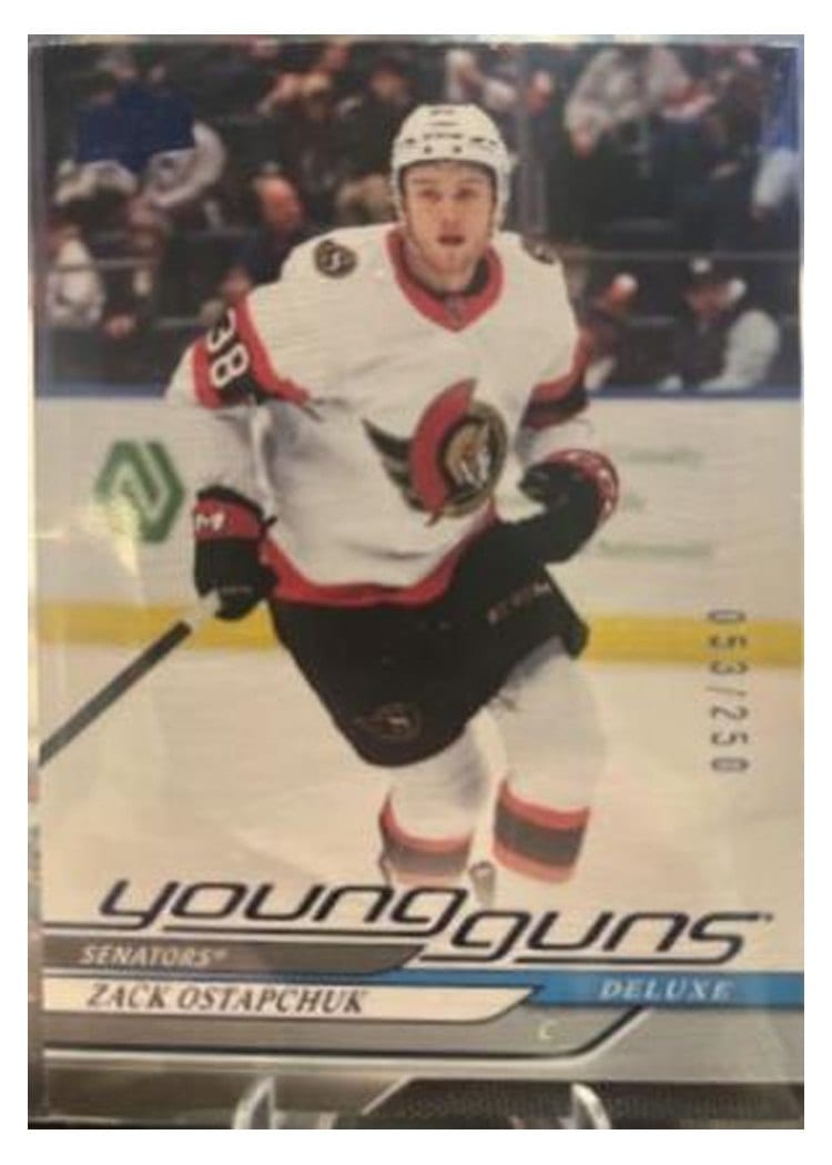 2024-25 Upper Deck Base Set Zack Ostapchuk Deluxe #209 card