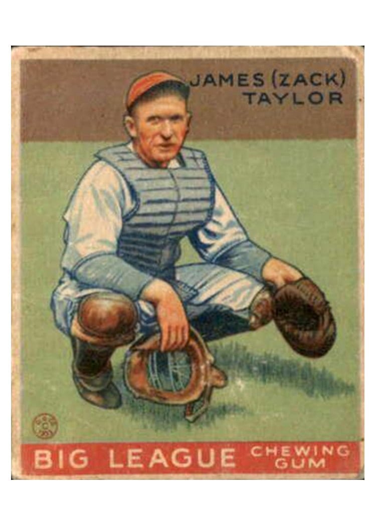 1933 World Wide Gum Zack Taylor #79 card